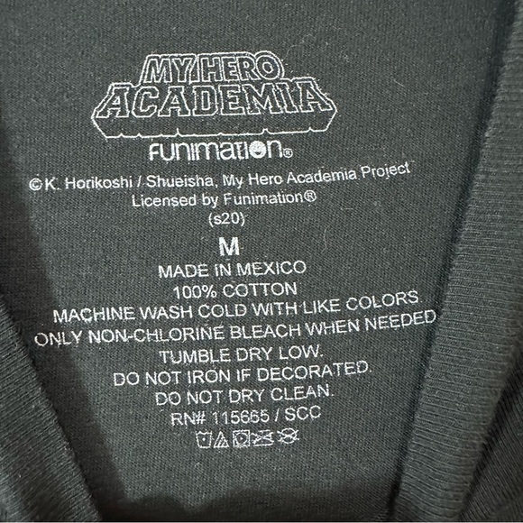 Funimation Men My Hero Academia Medium Short Sleeve T-Shirt - Picture 3 of 4